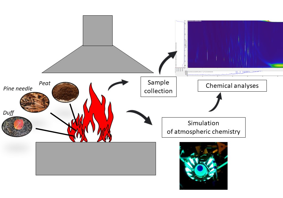 Emissions and Atmospheric Processing of Controlled Lab Burns